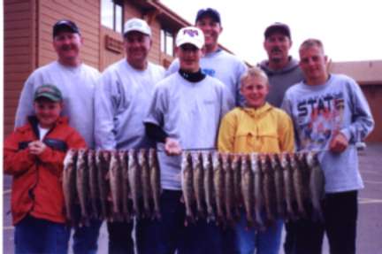 Father & son Walleye fishing, 2003