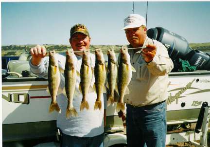 Working Hard- Walleye Guides Todd and Dave!